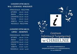 Punkt Informacji Turystycznej, Chmielno godziny otwarcia