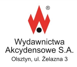 Wydawnictwa Akcydensowe S.A. Olsztyn O01 Druki akcydensowe, biurowe oraz szkolne, godziny otwarcia