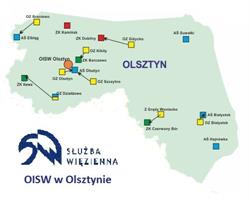 Okręgowy Inspektorat Służby Więziennej, Olsztyn godziny otwarcia