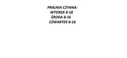 Mik. Sp. Z O.o. Pralnia Ekologiczna, Nidzica godziny otwarcia