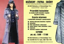 Kożuchy, futra, skóry. Usługi. Jakubowska-Faber Sonia, Katowice godziny otwarcia