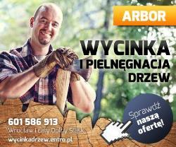 "arbor"601 586 913 Zakład Pielęgnacji Zieleni*wycinka Drzew, Wrocław - godziny otwarcia