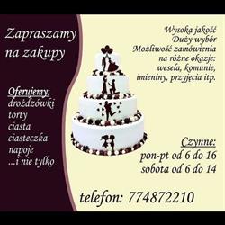 Jadwiszczok Czesław. Cukiernictwo, Bierawa godziny otwarcia
