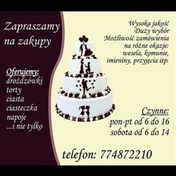 Jadwiszczok Czesław. Cukiernictwo, Bierawa godziny otwarcia