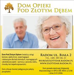 Dom Opieki Pod Złotym Dębem, Radom godziny otwarcia
