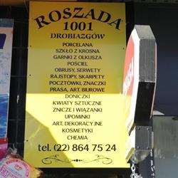 Roszada Sc. Sprzedaż Szkła, Porcelany i Art. Gospodarstwa Domowego, Warszawa godziny otwarcia