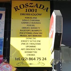 Roszada Sc. Sprzedaż Szkła, Porcelany i Art. Gospodarstwa Domowego, Warszawa godziny otwarcia