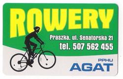 Agat. Sklep Rowerowy. Części, Naprawa, Praszka godziny otwarcia