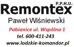 Remont'ex. Meble na wymiar. Szafy, garderoby, zabudowy wnęk, kuchnie. Kiedyś Komandor Pabianice, godziny otwarcia