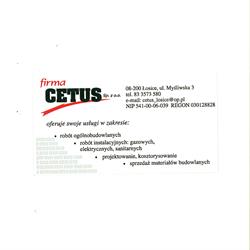 Cetus. Sp. Z O.o., Łosice godziny otwarcia