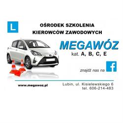 Megawóz. Przedsiębiorstwo Transportowo - Szkoleniowe. Nauka Jazdy, Lubin godziny otwarcia