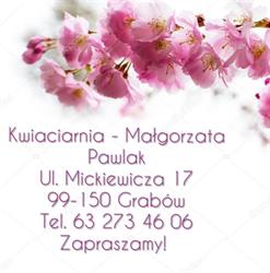 Pawlak Małgorzata. Kwiaciarnia, Grabów godziny otwarcia