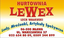 Lewex. Hurtownia art. spożywczych, Mława godziny otwarcia