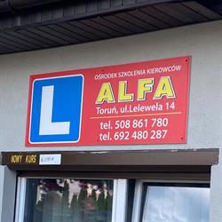 Alfa. Ośrodek Szkolenia Kierowców. Cyrklaff, Toruń godziny otwarcia