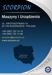 SCORPION - Producent maszyn i linii produkcyjnych do przetwórstwa ziół, przypraw, herbat itp., Rozdrażew godziny otwarcia