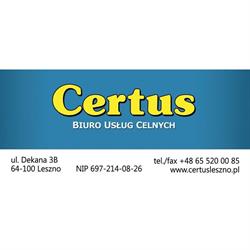 Agencja Celna Certus, Leszno godziny otwarcia