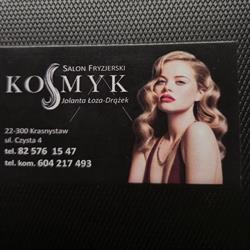 Kosmyk. Salon fryzjerski. Łoza J., Krasnystaw godziny otwarcia