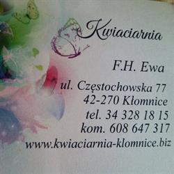 Kwiaciarnia Kłomnice Ewa Brewczyńska, godziny otwarcia