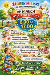 Żłobek Miejski, Krasnystaw godziny otwarcia