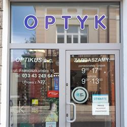 Optikus Sc. Zakład Optyczny. Art. Fotograficzne, Krosno godziny otwarcia