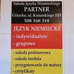Partner. Szkoła Języka Niemieckiego, Giżycko godziny otwarcia