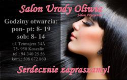 Oliwia. Salon urody, Koszalin godziny otwarcia
