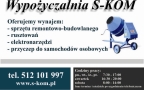 S-Kom. Wypożyczalnia Sprzętu Remontowo - Budowlanego, Łódź - godziny otwarcia