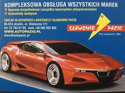 Pazior Sławomir. Blacharstwo, lakiernictwo pojazdowe, Józefin godziny otwarcia