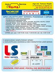 Auto Service Wajda. Amortyzatory, tłumiki, podwozia, Kraków godziny otwarcia