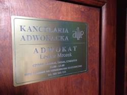 Kancelaria Adwokacka Lesław Mrozek Adwokat Chorzów, godziny otwarcia