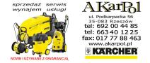 AKARPOL Sklep i Serwis Karcher, Rzeszów godziny otwarcia
