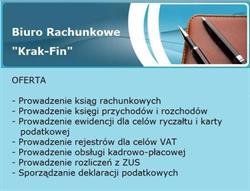 Biuro Rachunkowe "krak-Fin", Kraków godziny otwarcia