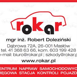 Rokar - Centrum Napraw Samochodowych - Doleziński r., Masłów godziny otwarcia