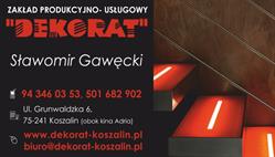 Dekorat Zakład Produkcyjno-Usługowy Sławomir Gawęcki, Koszalin godziny otwarcia