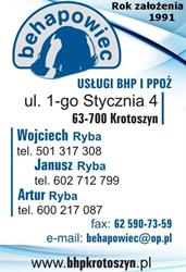 Bhp - "behapowiec" S.c., Krotoszyn godziny otwarcia