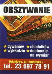 Wersal Zakład Tapicerski Marceli Czarnecki, Działdowo godziny otwarcia