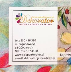 Dekorator tapety i farby Jarocin, godziny otwarcia