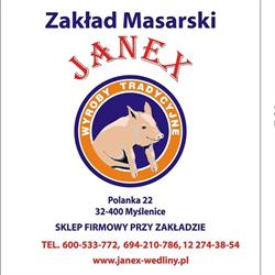 Pasternak Janex Zakład Masarski, Myślenice godziny otwarcia
