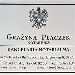 Grażyna Płaczek Kancelaria Notarialna, Kraków - godziny otwarcia