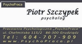 Pracownia Psychologiczna Psychopraca i Gabinet Psychologiczny Piotr Szczypek, Grudziądz godziny otwarcia