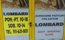 Lombard X5, Warszawa - godziny otwarcia