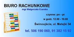 Biuro Rachunkowe Małgorzata Czarska, Świnoujście godziny otwarcia