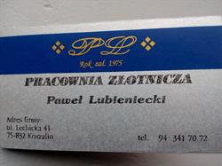 Pracownia Złotnicza Paweł Lubieniecki, Koszalin godziny otwarcia