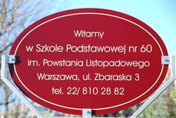 Szkoła Podstawowa nr 60 im. Powstania Listopadowego, Warszawa godziny otwarcia