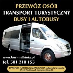 Transport Turystyczny Zawistowscy Małgorzata Gruszecka, Małkinia Górna godziny otwarcia