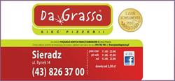 Da Grasso. Pizzeria, Sieradz godziny otwarcia