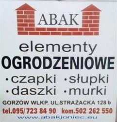 ABAK Ogrodzenia Gorzów. Panele, słupki, murki, czapki, daszki., Gorzów Wielkopolski godziny otwarcia