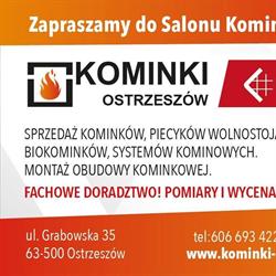 Zakład handlowo - usługowy. Łukasz Kwikert. Kominki, piece, Ostrzeszów godziny otwarcia