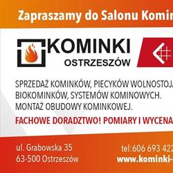 Zakład handlowo - usługowy. Łukasz Kwikert. Kominki, piece, Ostrzeszów godziny otwarcia