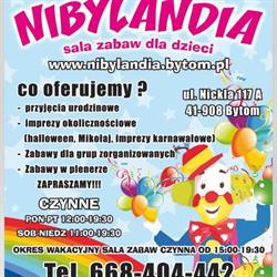 Nibylandia. Sala Zabaw Dla Dzieci, Bytom godziny otwarcia